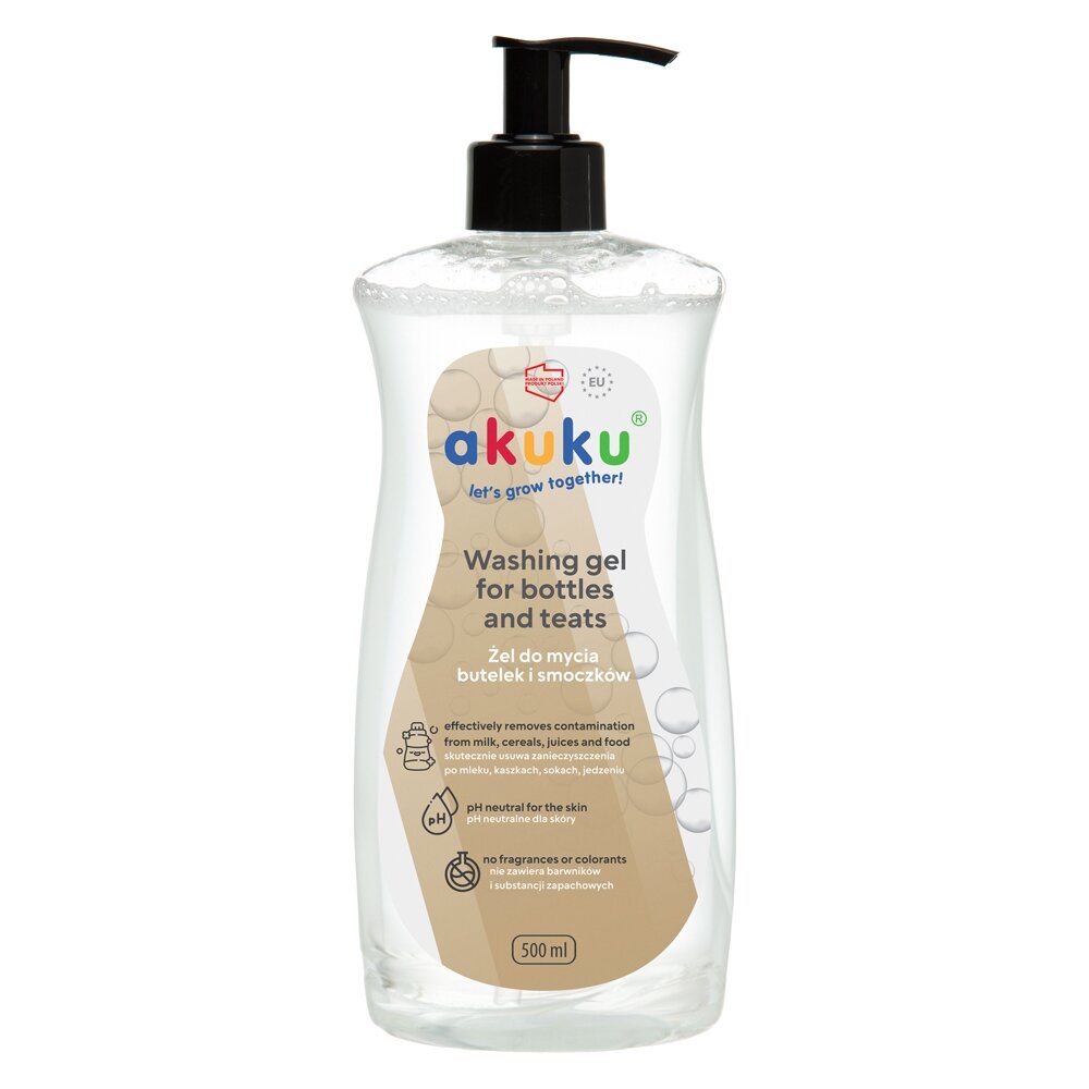 Akuku čiulptukų ir buteliukų plovimo skystis 500ml A0712 5 Akuku čiulptukų ir buteliukų plovimo skystis 500ml A0712 5