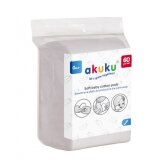Akuku vatos diskeliai medvilniniai 120 vnt A0714