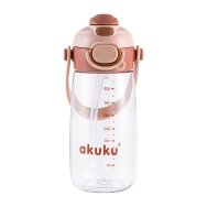 Akuku gertuvė su šiaudeliu 480ml pilkas mocha A0726