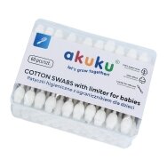 Akuku krapštukai ausims vaikiški saugus medvilniniai 60 vnt A0710