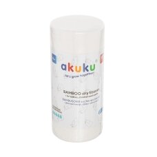 Akuku rankšluostis bambukinis ritinėlis 100vnt 18x25 A0687 Akuku rankšluostis bambukinis ritinėlis 100vnt 18x25 A0687