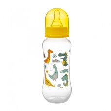 Akuku standartinis buteliukas 250ml nuo 0mėn geltonas A0005 Akuku standartinis buteliukas 250ml nuo 0mėn geltonas A0005