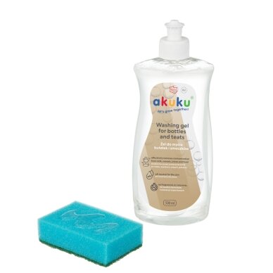 Akuku čiulptukų ir buteliukų plovimo skystis 500ml A0712 3