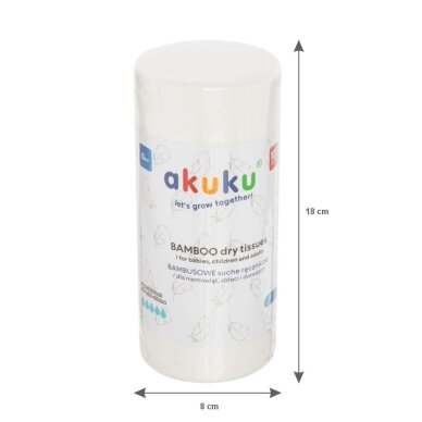 Akuku rankšluostis bambukinis ritinėlis 100vnt 18x25 A0687 5