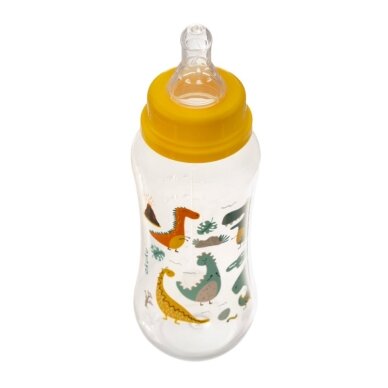 Akuku standartinis buteliukas 250ml nuo 0mėn geltonas A0005 1 Akuku standartinis buteliukas 250ml nuo 0mėn geltonas A0005 1
