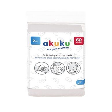 Akuku vatos diskeliai medvilniniai 120 vnt A0714 4