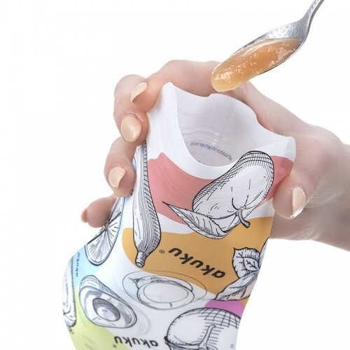 Akuku maišeliai maisteliui daugkartiniai 5 vnt 150ml A0056 4