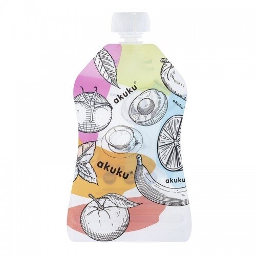 Akuku maišeliai maisteliui daugkartiniai 5 vnt 150ml A0056