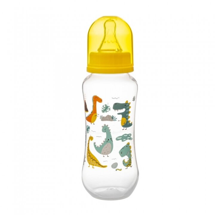 Akuku standartinis buteliukas 250ml nuo 0mėn geltonas A0005 Akuku standartinis buteliukas 250ml nuo 0mėn geltonas A0005