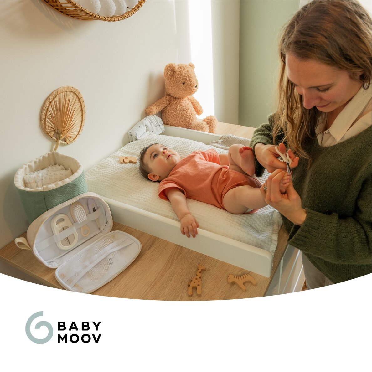 Babymoov Baby Grooming Set Sand - 9 accessories A032008 5