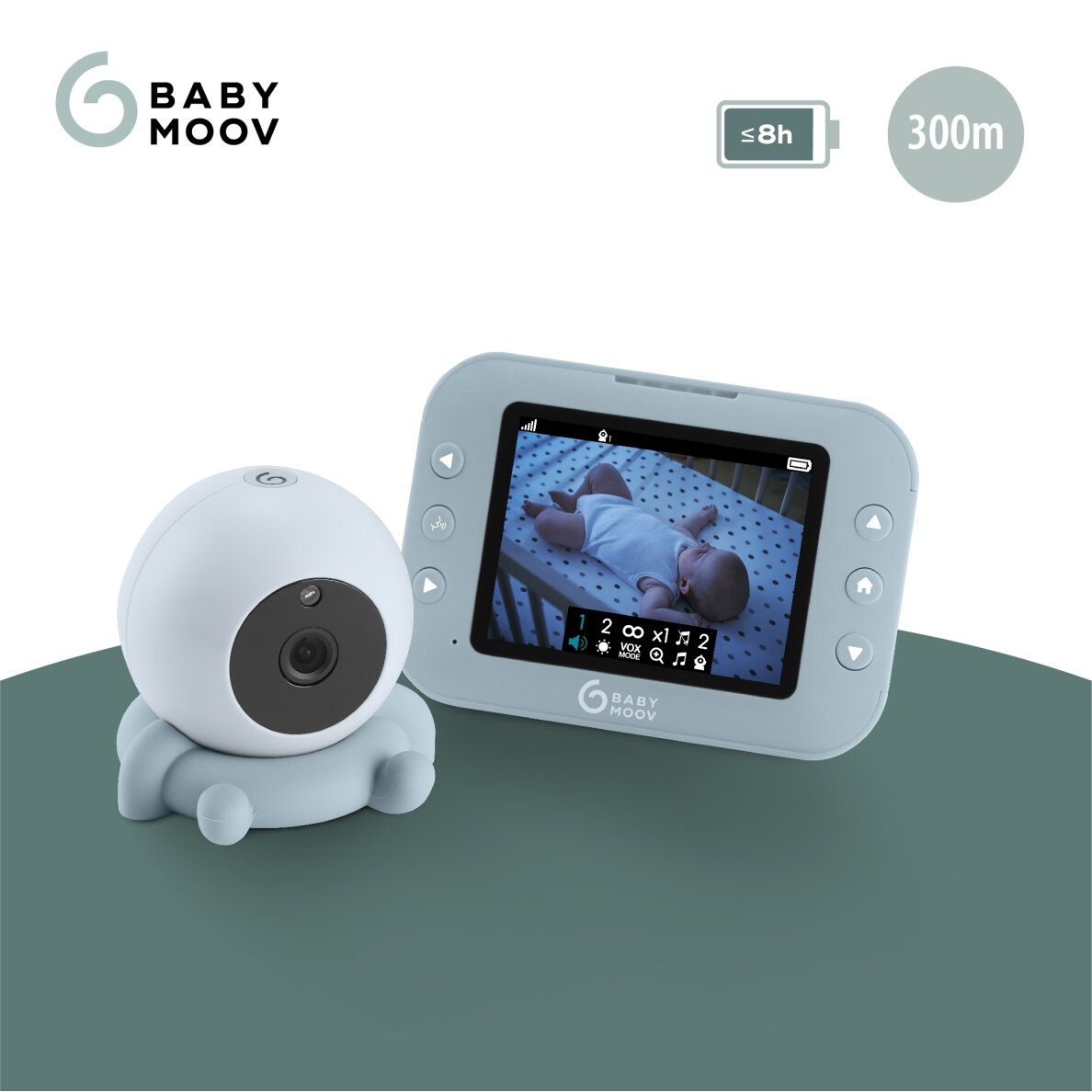 Babymoov YOO Roll Video Baby Monitor A014431 1