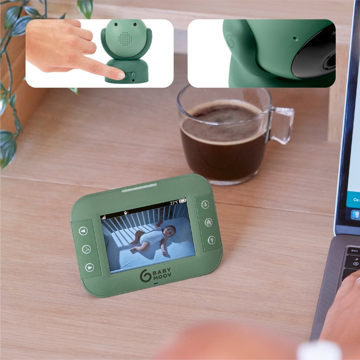 Babymoov YOO Twist Motorised Video Baby Monitor A014425 4 Babymoov YOO Twist Motorised Video Baby Monitor A014425 4