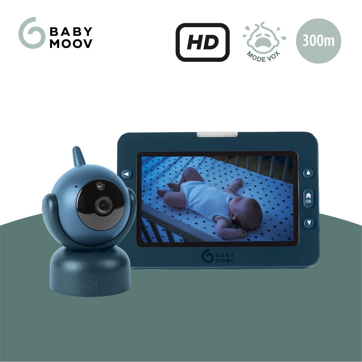Babymoov YOO Master + HD Motorised Video Baby Monitor A014435 1 Babymoov YOO Master + HD Motorised Video Baby Monitor A014435 1