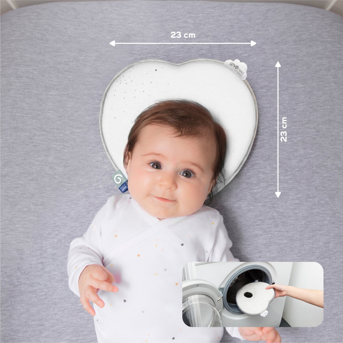 Babymoov Lovenest Original Ergonomic Head Support - White A050231 4 Babymoov Lovenest Original Ergonomic Head Support - White A050231 4