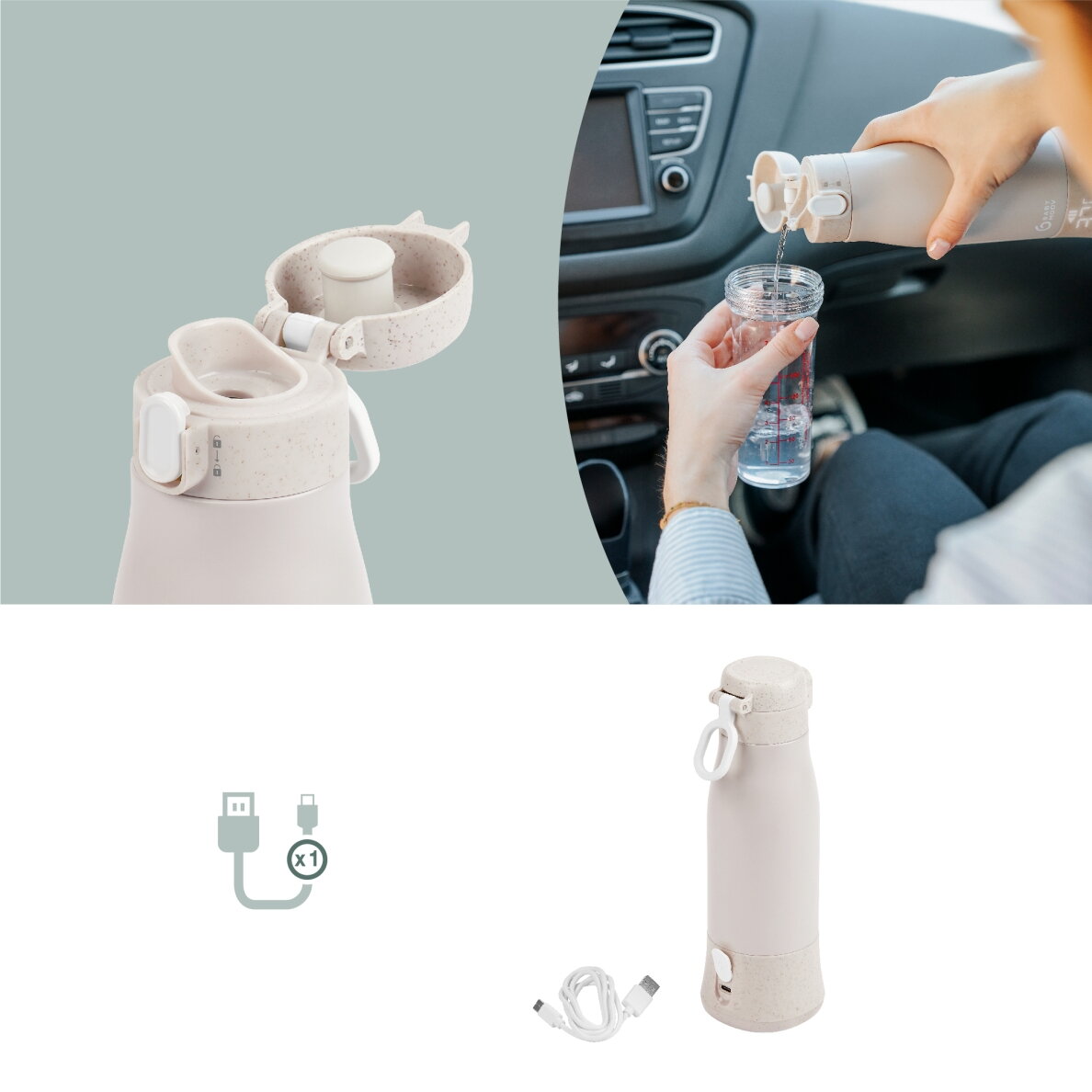 Babymoov Moov & Feed travel bottle warmer - Mineral Beige A002103 5