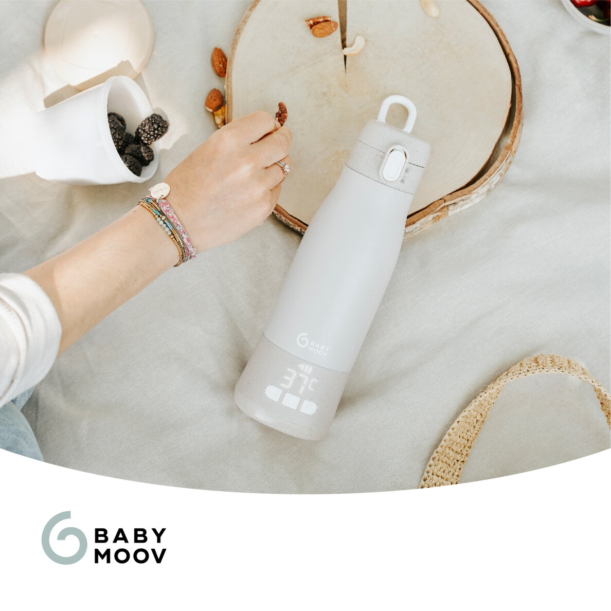 Babymoov Moov & Feed travel bottle warmer - Mineral Beige A002103 7