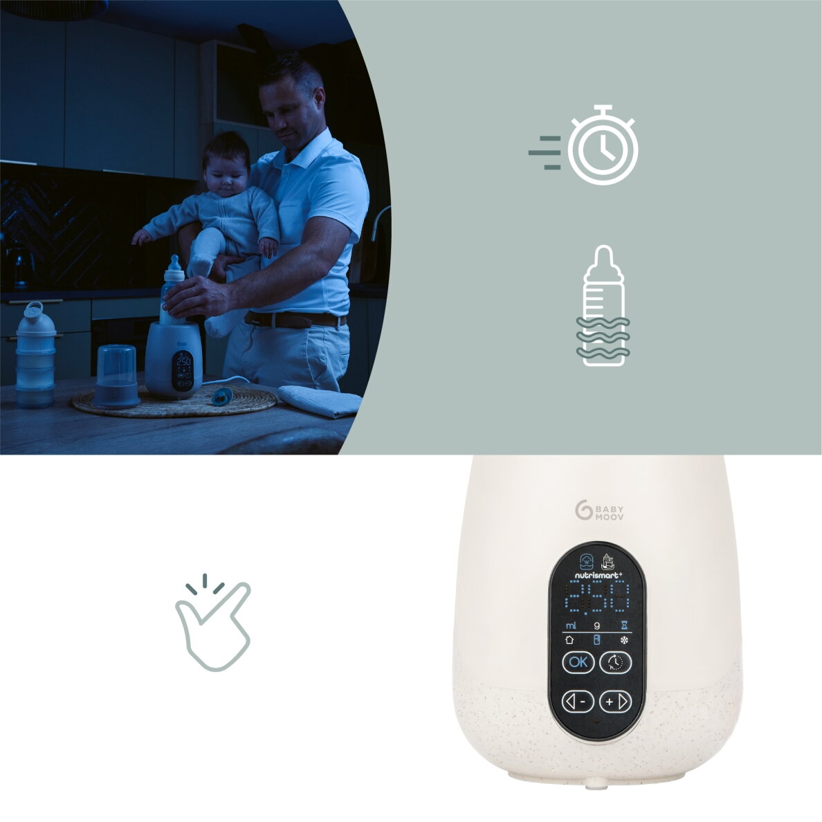 Babymoov NutriSmart+ bottle warmer and steriliser A002034 3