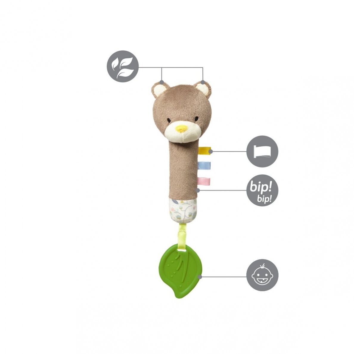 Squeaky Toy with Teether TEDDY GARDENER, 1431 3 Squeaky Toy with Teether TEDDY GARDENER, 1431 3