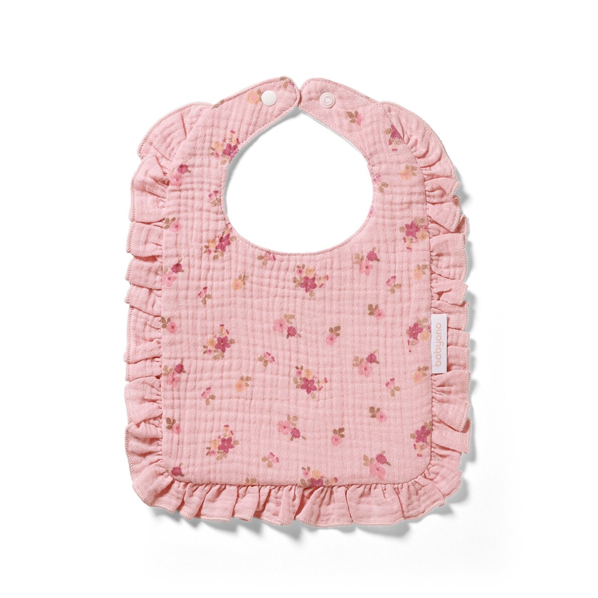 BabyOno seilinukas muslinas klijuotė rožinis 1724/02 BabyOno seilinukas muslinas klijuotė rožinis 1724/02