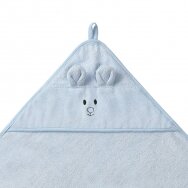 Babyono bamboo hooded towel 100x100 cm blue 1553/02