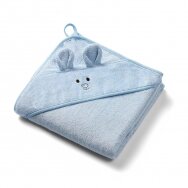 Babyono bamboo hooded towel 100x100 cm blue 1553/02