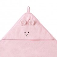 Babyono bamboo hooded towel 100x100 cm pink 1553/01