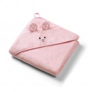 Babyono bamboo hooded towel 100x100 cm pink 1553/01