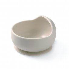 Babyono lėkštutė silikoninė neslystanti kreminė 1481/04 Babyono lėkštutė silikoninė neslystanti kreminė 1481/04