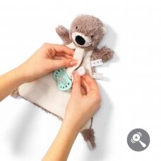 BabyOno minkštas žaislas - migdukas su čiulptuko laikikliu OTTER MAGIE 739 BabyOno minkštas žaislas - migdukas su čiulptuko laikikliu OTTER MAGIE 739