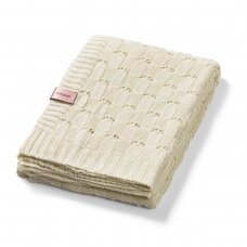 Babyono pledas megztas bambukinis kreminis 1479/01 Babyono pledas megztas bambukinis kreminis 1479/01