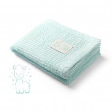 Babyono pledas megztas bambukinis mėtinis 479/03 Babyono pledas megztas bambukinis mėtinis 479/03