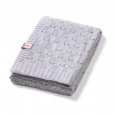 Babyono pledas megztas bambukinis pilkas 1479/02 Babyono pledas megztas bambukinis pilkas 1479/02