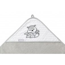 BabyOno rankšluostis su gobtuvu bambukinis 100x100 pilkas 346/03 BabyOno rankšluostis su gobtuvu bambukinis 100x100 pilkas 346/03