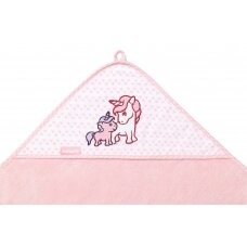 BabyOno rankšluostis su gobtuvu bambukinis 100x100 rožinis 346/01 BabyOno rankšluostis su gobtuvu bambukinis 100x100 rožinis 346/01