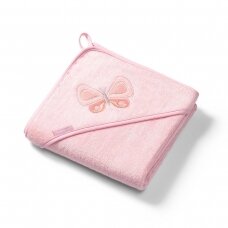 BabyOno rankšluostis su gobtuvu bambukinis 100x100 rožinis 346/04 BabyOno rankšluostis su gobtuvu bambukinis 100x100 rožinis 346/04
