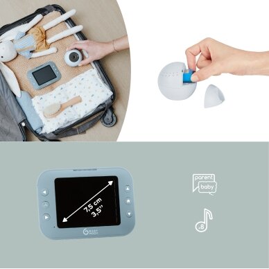 Babymoov YOO Roll Video Baby Monitor A014431 2 Babymoov YOO Roll Video Baby Monitor A014431 2