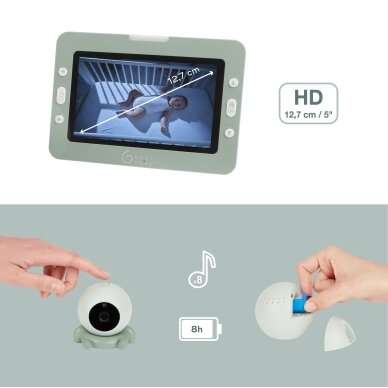 Babymoov YOO Go + HD Video Baby Monitor + 4 attachment accessories A014433 1 Babymoov YOO Go + HD Video Baby Monitor + 4 attachment accessories A014433 1