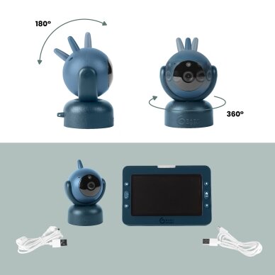 Babymoov YOO Master + HD Motorised Video Baby Monitor A014435 2 Babymoov YOO Master + HD Motorised Video Baby Monitor A014435 2