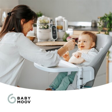 Babymoov Nutribaby + 6-in-1 multi-purpose baby food processor - Mineral Beige  A001135 6