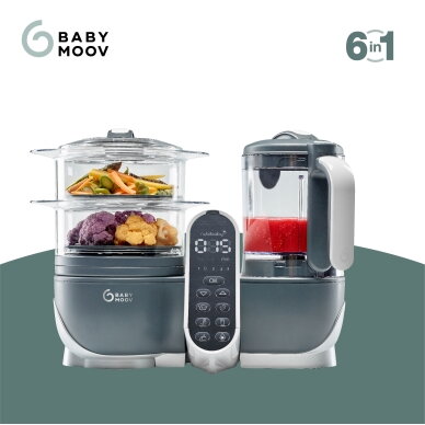Babymoov Nutribaby + 6-in-1 multi-purpose baby food processor - Industrial Grey A001124 1