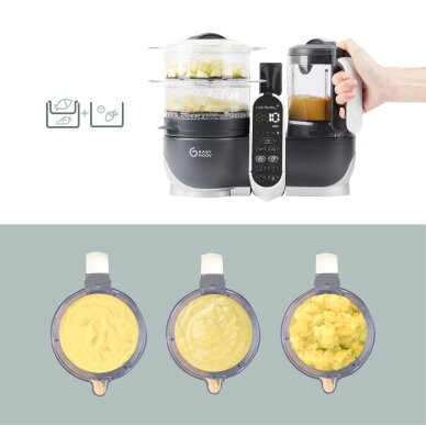 Babymoov Nutribaby + 6-in-1 multi-purpose baby food processor - Industrial Grey A001124 3 Babymoov Nutribaby + 6-in-1 multi-purpose baby food processor - Industrial Grey A001124 3