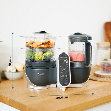 Babymoov Nutribaby + 6-in-1 multi-purpose baby food processor - Industrial Grey A001124 5
