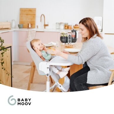 Babymoov Nutribaby + 6-in-1 multi-purpose baby food processor - Industrial Grey A001124 6