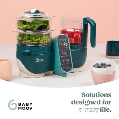 Babymoov Nutribaby + 6-in-1 multi-purpose baby food processor - Opal Green A001136 8