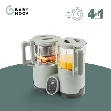 Babymoov Nutribaby Glass multifunction glass baby food maker - Celadon Green A001138 1 Babymoov Nutribaby Glass multifunction glass baby food maker - Celadon Green A001138 1