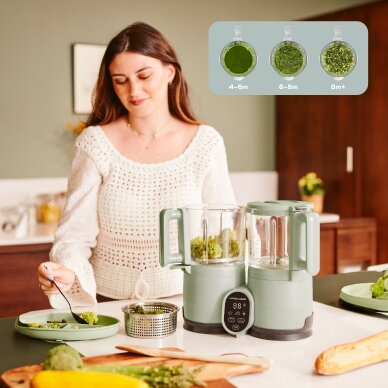 Babymoov Nutribaby Glass multifunction glass baby food maker - Celadon Green A001138 6