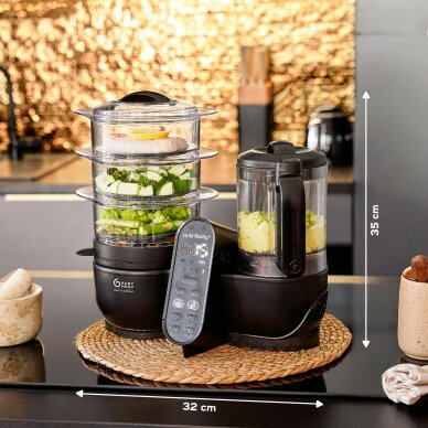 Babymoov Nutribaby + XL Large capacity multi-purpose food processor - Mineral Black A001140 7 Babymoov Nutribaby + XL Large capacity multi-purpose food processor - Mineral Black A001140 7