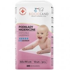 Bocioland kūdikio pervystymo paklotai, 10 vnt., 60x90, BOC0152