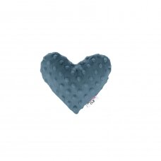 Bocioland vyšnių kauliukų pagalvėlė širdelė mėlyna BOC0219