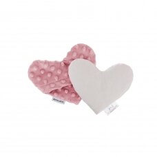 Bocioland vyšnių kauliukų pagalvėlė širdelė tamsiai rožinė BOC0218